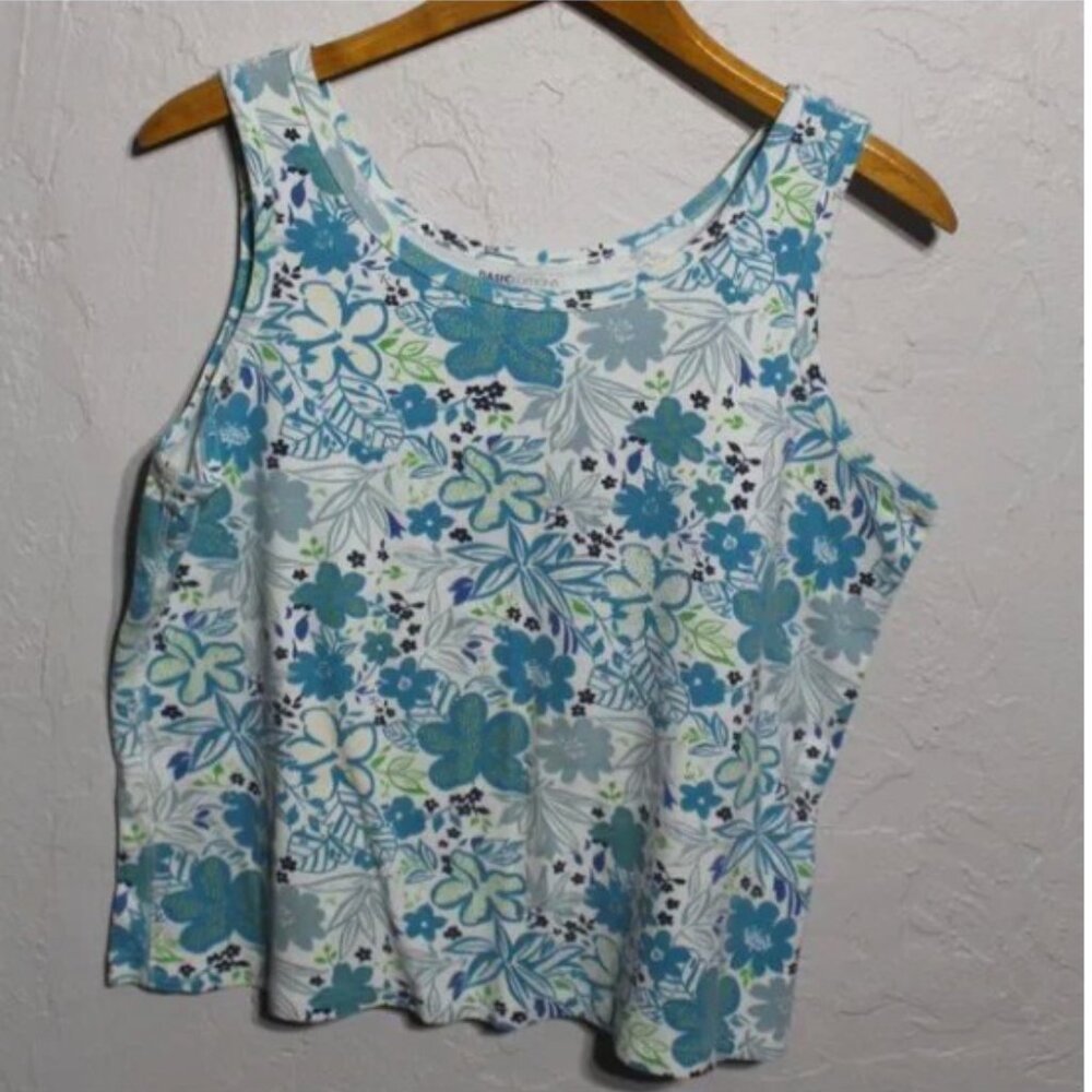 Basic Editions Floral Tank Size XL